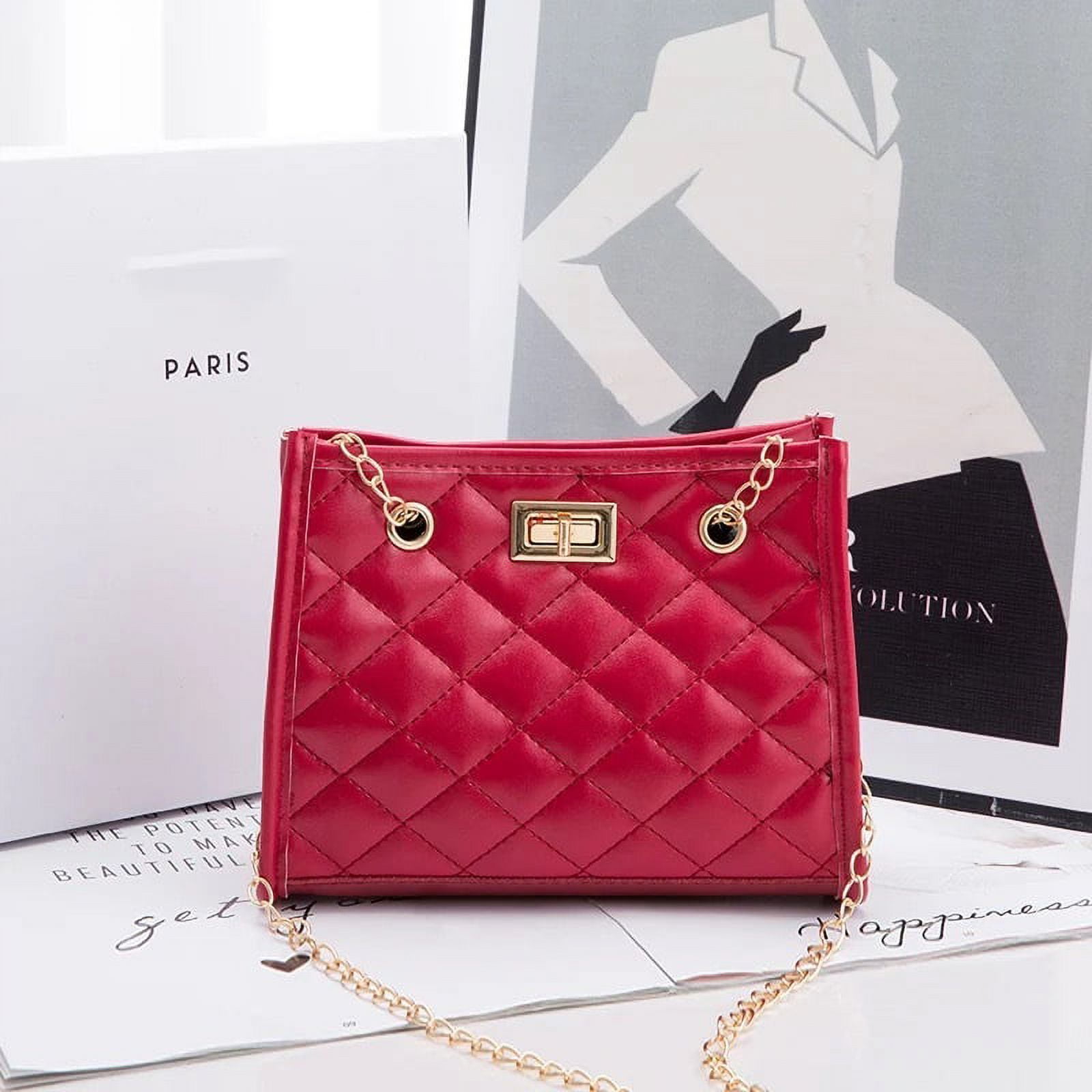 PRETTYGARDEN Women’s Fashion Crossbody Bags Lightweight Adjustable Chain Strap Quilted Designer Handbags Shoulder Bag