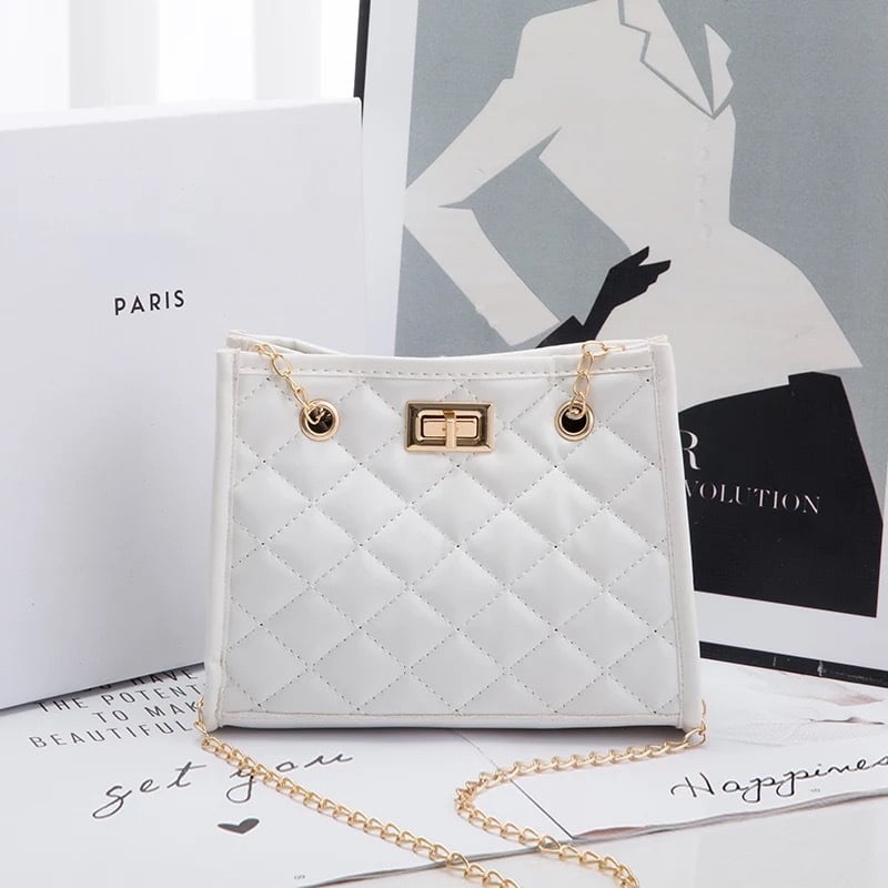 OLOEY Women’s Fashion Crossbody Bags Lightweight Adjustable Chain Strap  Quilted Designer Handbags Shoulder Bag