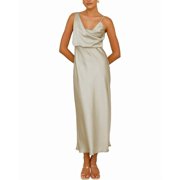 OLOEY womens Delli.S One-Shoulder Maxi Dress, 6