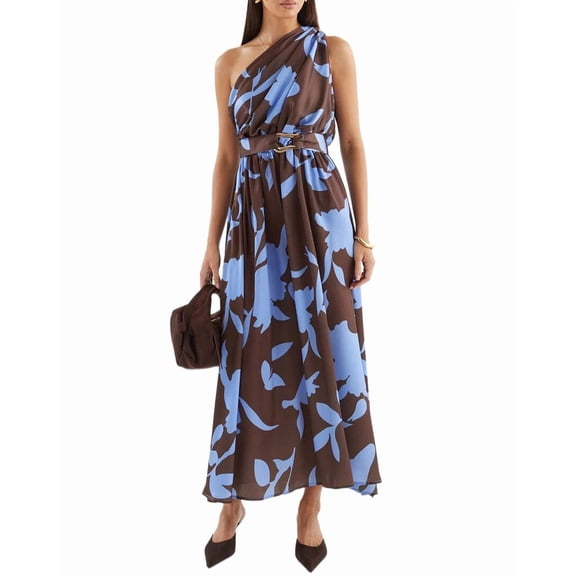 OLOEY womens Maxi Dress, 8, Multicolor