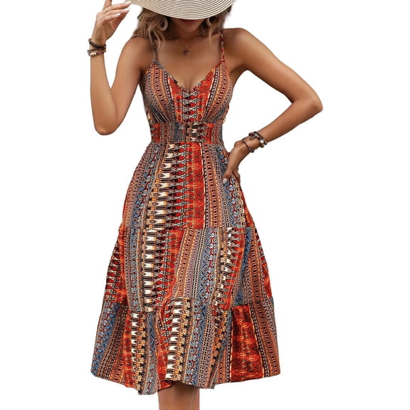 OLOEY womens Midi Dress, 0, Red