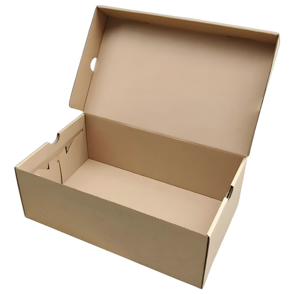 OLPPEB Kraft Paper Shoe Storage Box,Shoes Holder,DIY Assembly Shoes Display Case,Dustproof,Space Saving,Shoes Organizer for Living Room Home Entryway 30cmx18cmx10cm