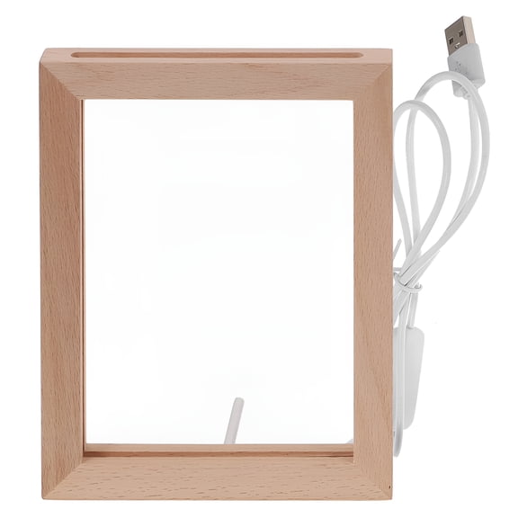 OLPPEB Light Up Picture Frame Led Light Photo Frame Lighted Wood Picture Frame Night Light
