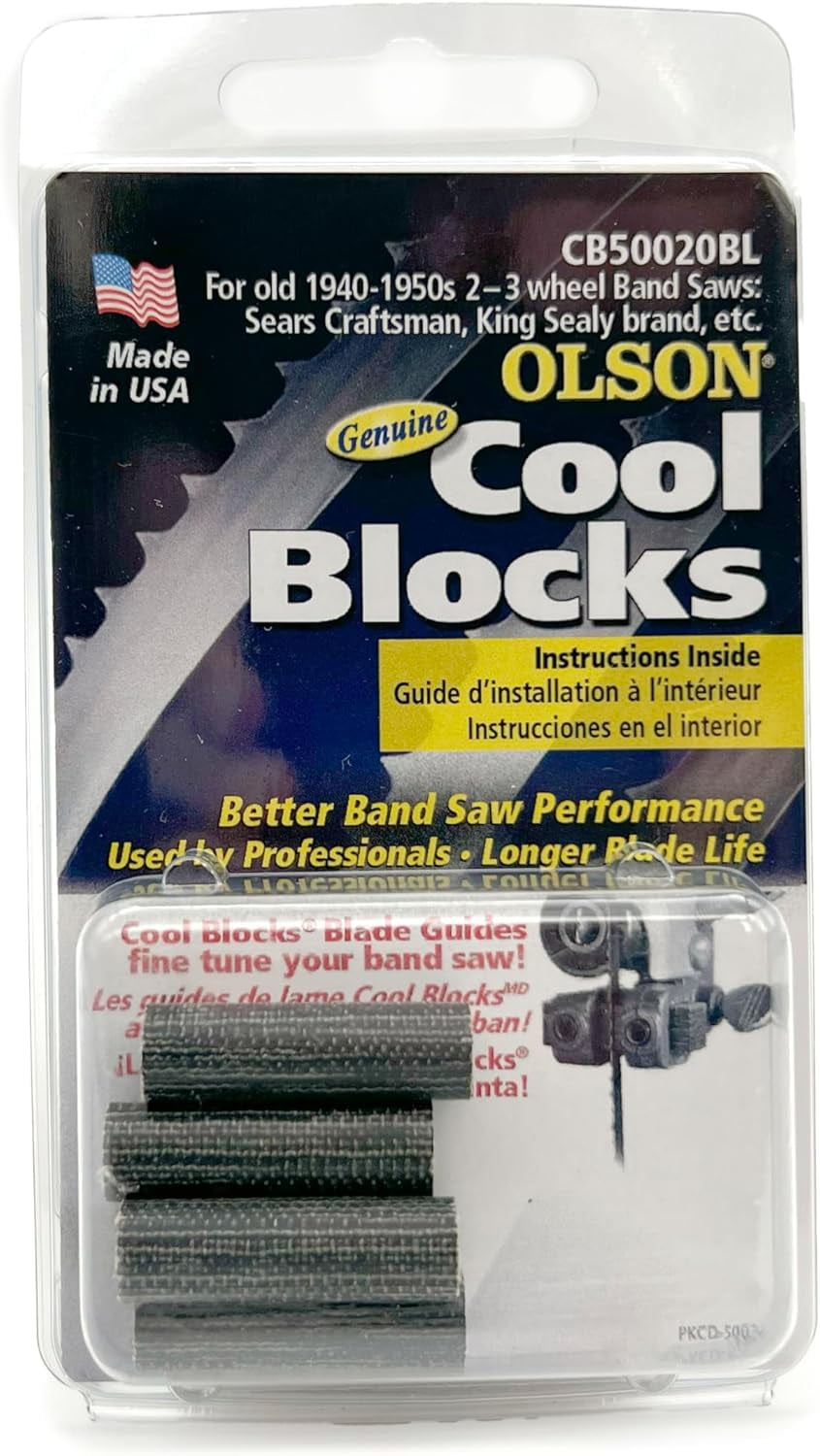 Olson Cool Blocks Reemplaza Bloques Guía Hoja Sierra Cinta Craftsman 823572