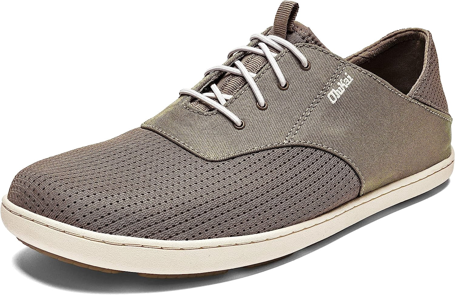 OluKai Nohea‎ Moku Sneakers Men 11 M Gray Slip On Comfort Casual Shoes Low Top Olukai Nohea Moku Lightweight Slip On Boat Shoes Mesh Grey  main image 4