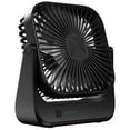 thumbnail image 1 of OLV Desk Fan 4 Speeds Stronger Cooling Airflow Portable Small Fan Rechargeable Ultra Quiet Personal Mini Fan for Office,Bedroom,Home Kitchen Outdoor Activities Adjustable 360° Tilt Head Black, 1 of 7