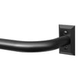 thumbnail image 1 of OLV Curtain Rods Wrap Around 66-120" Adjustable French Metal Large End Rods,Black, 1 of 9
