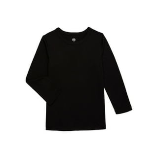 Semois 5 Pack Boys Long Sleeve Shirts Boys' Cotton Crew Neck