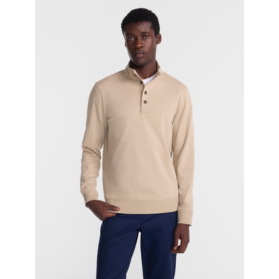 George Men's Knit Pullover Sweatshirt with Long Sleeves, Sizes S-5XB