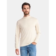 George Men's Mock Neck Pullover with Long Sleeves, Sizes S-3XL
