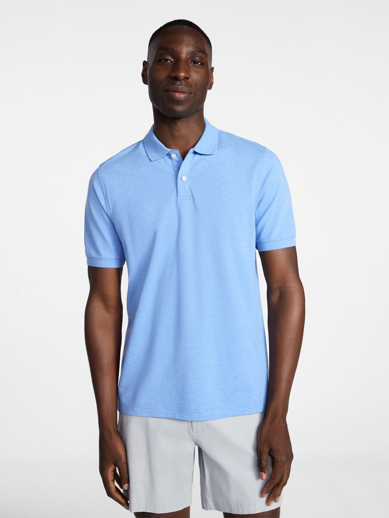 George Men's & Big Men's Classic Fit Pique Polo with Short Sleeves, Sizes XS-5XL, LT-3XLT