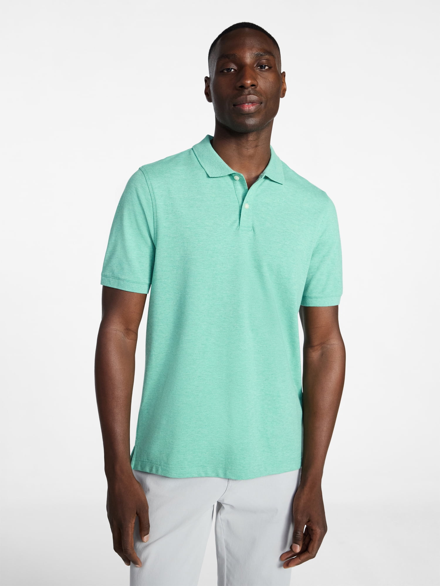 George Men's & Big Men's Classic Fit Pique Polo with Short Sleeves, Sizes XS-5XL, LT-3XLT