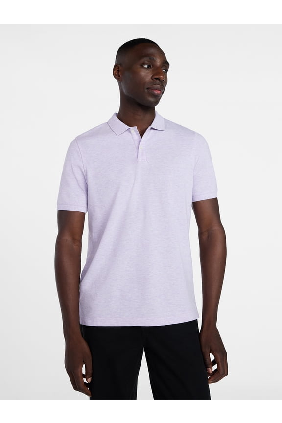 Men's and Big and Tall Men's Pique Polo with Short Sleeves, Sizes XS-5XL, LT-3XLT