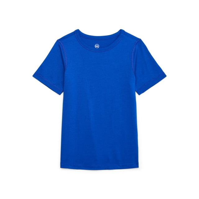 Wonder Nation Boys OLX Adaptive Abdominal Port Tee with Short Sleeves, Sizes 4-18 & Husky