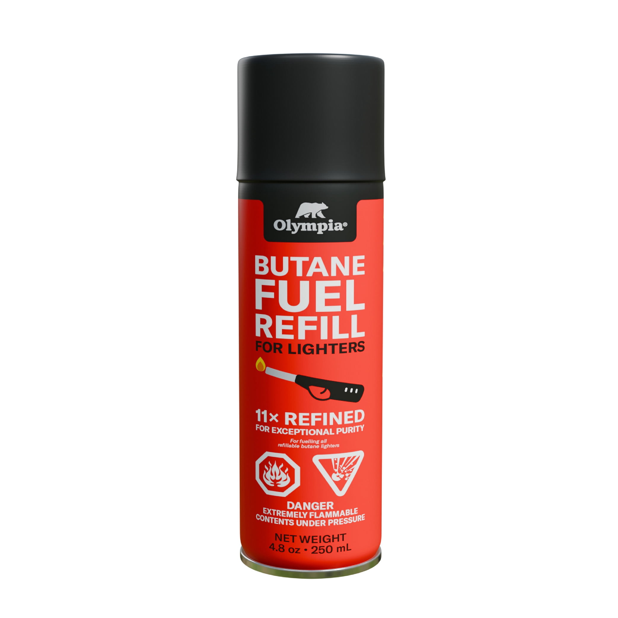 Olympia 250ml Butane Fuel Refill Canister for Lighters and Torches