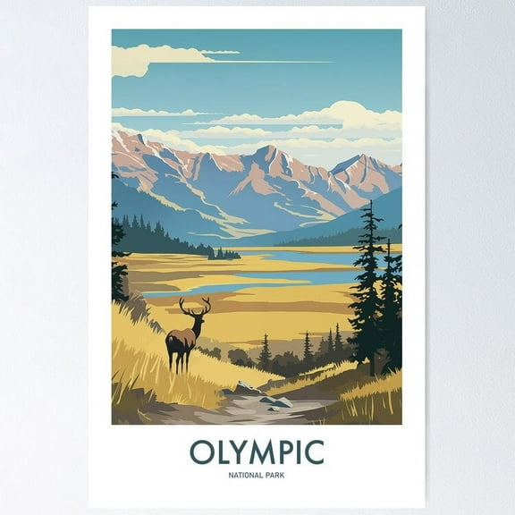 OLYMPIC NATIONAL PARK Poster, 24x36 UNFRAMED