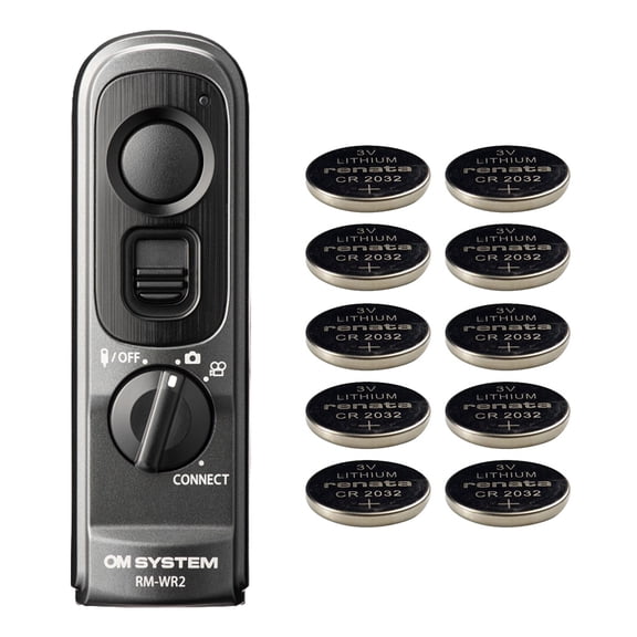OLympus / OM System RM-WR2 Wireless Remote Control with 10 Extra Batteries