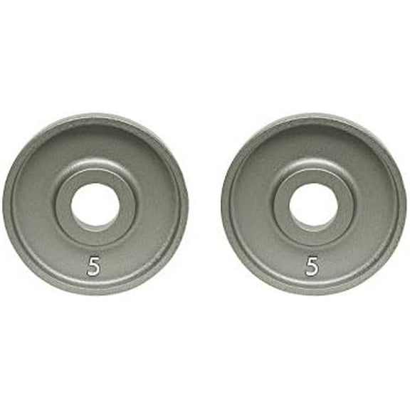 (OM-5) Cast-Iron, Machined Olympic Plate Grey 5 lbs (PAIR)$$Sport & Recreation Other