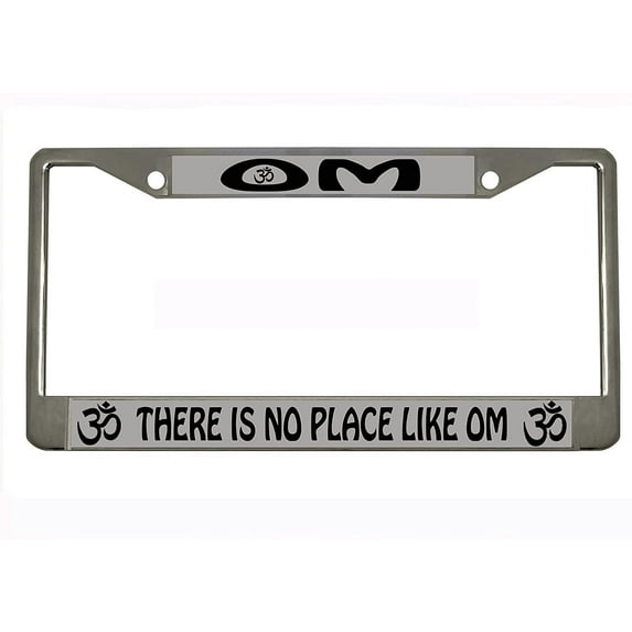 OM Design Heavy Duty Metal Car License Plate Frame Auto Tag Holder