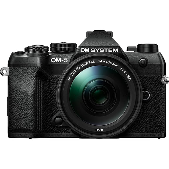 Om System V210072BU000 20.4 Megapixel Mirrorless Camera with Lens, 0.55", 5.91", Black