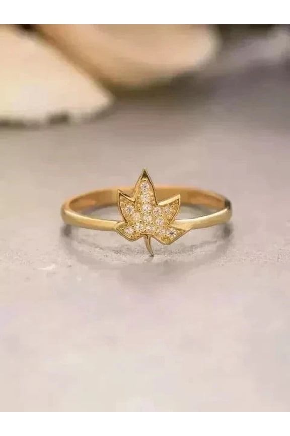 14K Yellow Gold Plated 0.50Ct Round Cut Moissanite Women's Band Ring