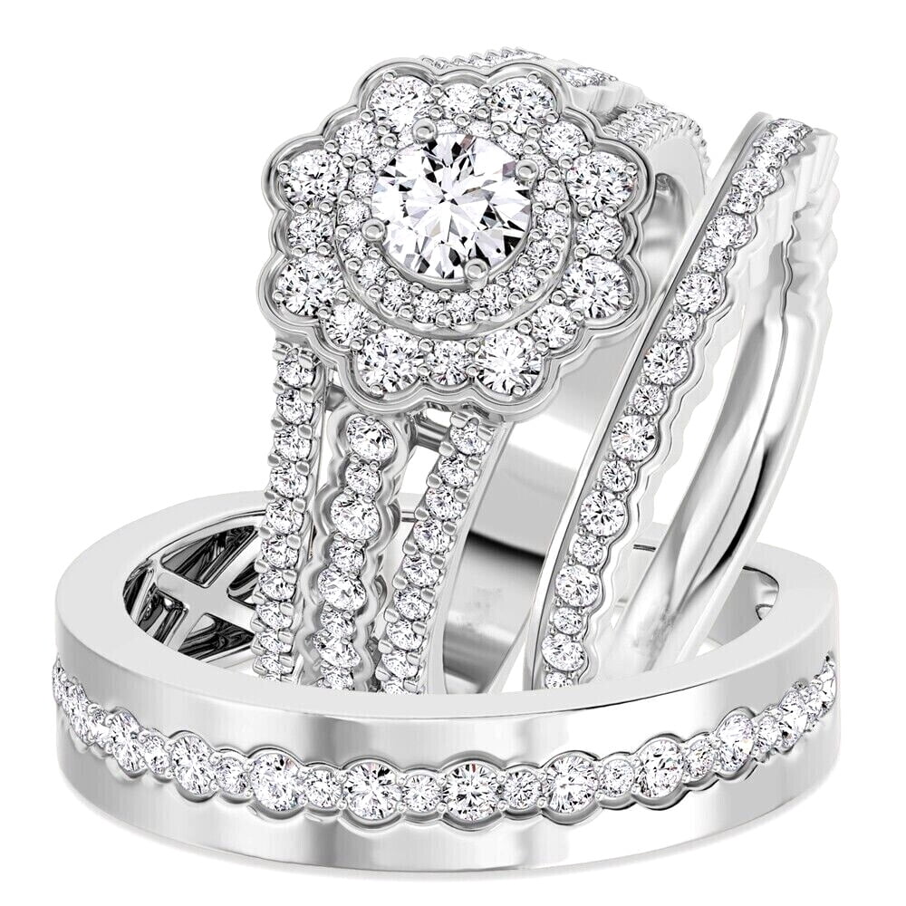 OM Jewels Marquise Cut Cubic Zirconia Women's Engagement Ring 14K ...