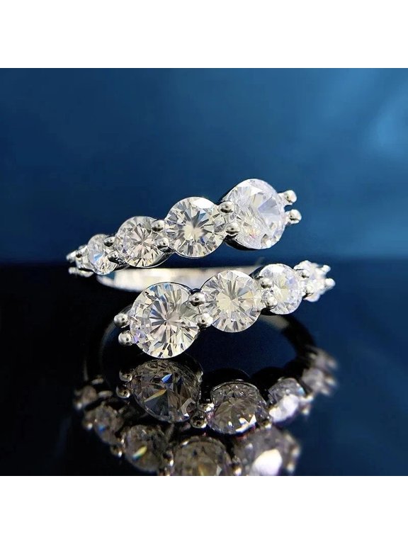 Women Bezel Set 2.00Ct Round Cut Moissanite Solitaire Ring 925 Sterling Silver