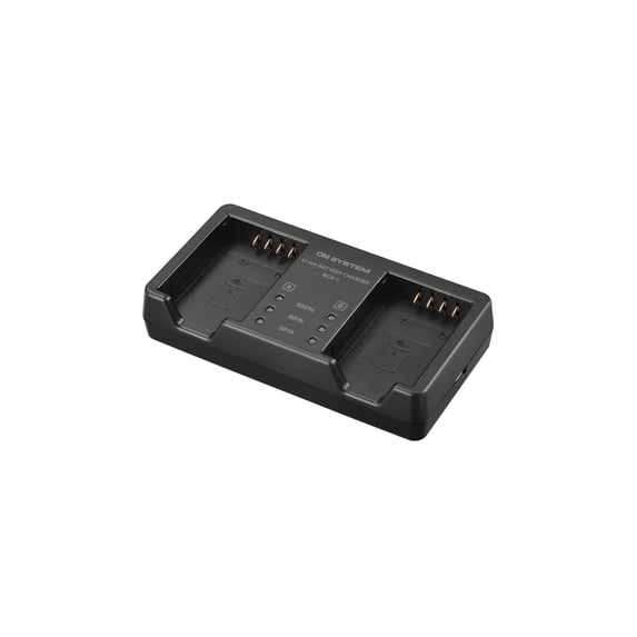 OM SYSTEM BCX-1 Dual Camera Battery Charger for BLX-1 with USB-C Port ...