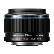 OM SYSTEM M.Zuiko عدسة مدمجة رقمية مقاس 25 مم F1.8 II خفيفة الوزن ومختومة بالطقس مع 9 عناصر وتصميم 7 مجموعات Micro Four Thirds