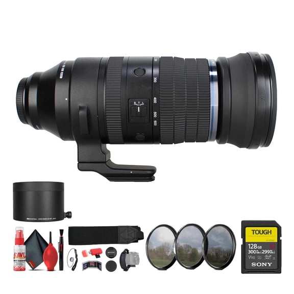 OM SYSTEM M.Zuiko Digital ED 150-600mm f/5-6.3 IS Lens (MFT) Bundle