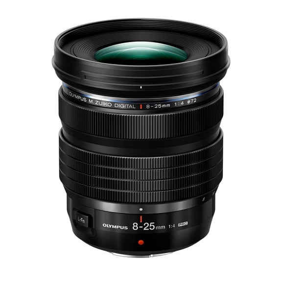 OM SYSTEM OLYMPUS M.Zuiko Digital ED 8-25mm F4.0 PRO For Micro Four Thirds System Camera, Compact Ultra Wide Zoom lens, Weather Sealed Design, MF Clutch, L-Fn Button