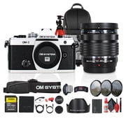 OM SYSTEM OM-3 Mirrorless Camera with 12-45mm f/4 Lens Bundle