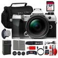 thumbnail image 1 of OM SYSTEM OM-5 Mark II Mirrorless Camera, Silver, 20.4MP, 12-45mm f/4 PRO Lens, 5-Axis Image Stabilization, 121-Point Hybrid AF, UHD 4K Video, Vari-Angle Touchscreen, 1 of 8