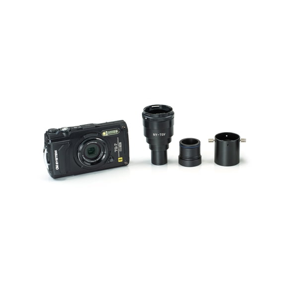 OM SYSTEM TG-7 INDUSTRY Digital Camera with NY-TGV Microscope Adapter Kit (Black)