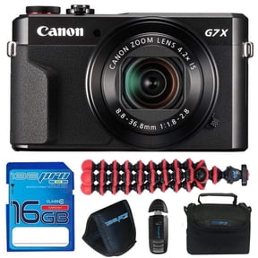 Canon PowerShot G7 X Mark II 20.1MP Digital Camera + 16GB Accessory Kit