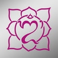 thumbnail image 1 of OM Symbol In Balinese Script Flower Decal Sticker | 5.5-Inches By 5.5-Inches | Meditation Conciousness Religious Motivational Inspirational | Hot Pink Vinyl, 1 of 1