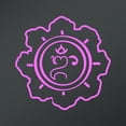 thumbnail image 1 of OM Symbol In Balinese Script Sun Decal Sticker | 5.5-Inches By 5.5-Inches | Meditation Conciousness Religious Motivational Inspirational | Light Pink Vinyl, 1 of 1
