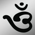 thumbnail image 1 of OM Symbol In Bangla Script Decal Sticker | 5-Inches By 4.9-Inches | Meditation Conciousness Religious Motivational Inspirational | Black Vinyl, 1 of 1