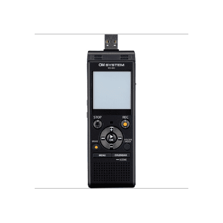 OM System WS-883 Digital Voice Recorder, Linear PCM/MP3 Recording Formats, USB Direct, 8gb Playback Speed and Volume Adjust, File Index, Erase Selected Files