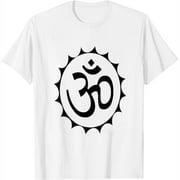 OM Tee Gift Yoga Spiritual Mandala Meditation Boho Womens T-Shirt White S
