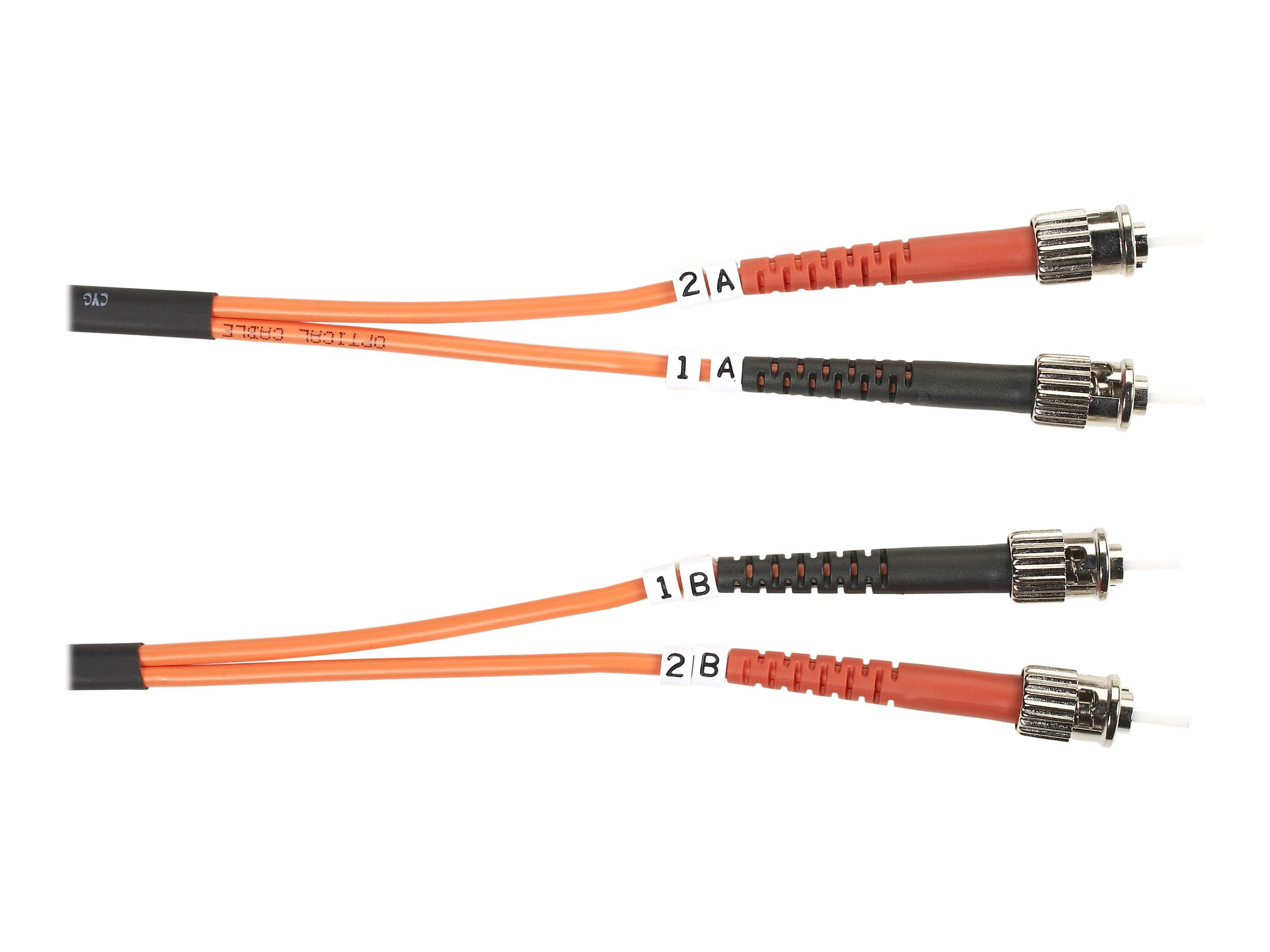 Black Box Value Line - Patch cable - ST multi-mode (M) to ST multi-mode (M) - 5 m - fiber optic - 62.5 / 125 micron