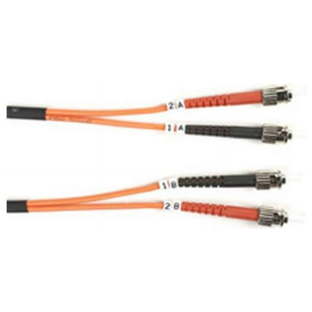 OM1 62.5/125 MULTIMODE FIBER OPTIC PATCH CABLE - OFNR PVC, ST-ST, ORANGE, 5-M (1