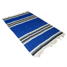 La Montana 4 Pack Mexican Blankets 74 x 50 Yoga Blankets Turquoise Coral Orange Walmart