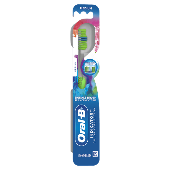Oral-B Advance Clean Manual Toothbrush, Medium, 1 Count
