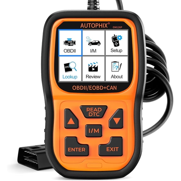 OM126P+ OBD2 Scanner, Check Engine Light Code Reader, Car Code Scanner for Automotive Diagnostic, Read & Clear Fault Code, Pass Smog Test, Live Data, for All US Cars After 1996
