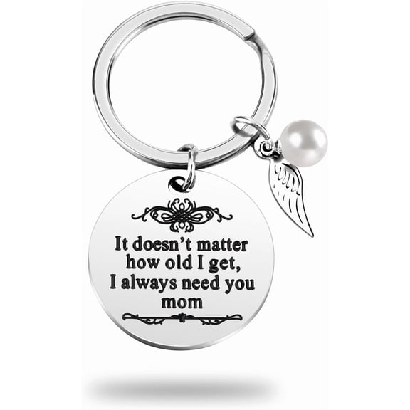 OMA Christmas Gifts for Mom from Daughter Son - Durable Stainless Steel Keychain Stocking Stuffers Valentine's Day Birthday Gifts