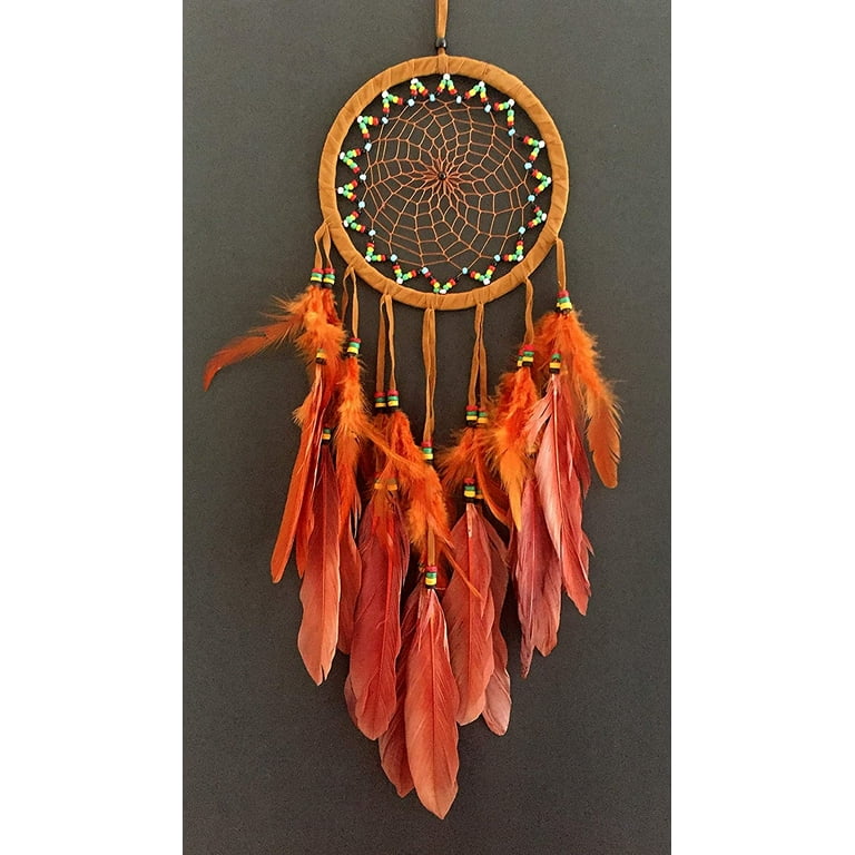 Dream Catcher | Coral-Fossil outlets Crystal Dreamcatcher, Natural Feathers Dreamcatcher, Brown Suede Dreamcatcher, One of a kind Dreamcatcher