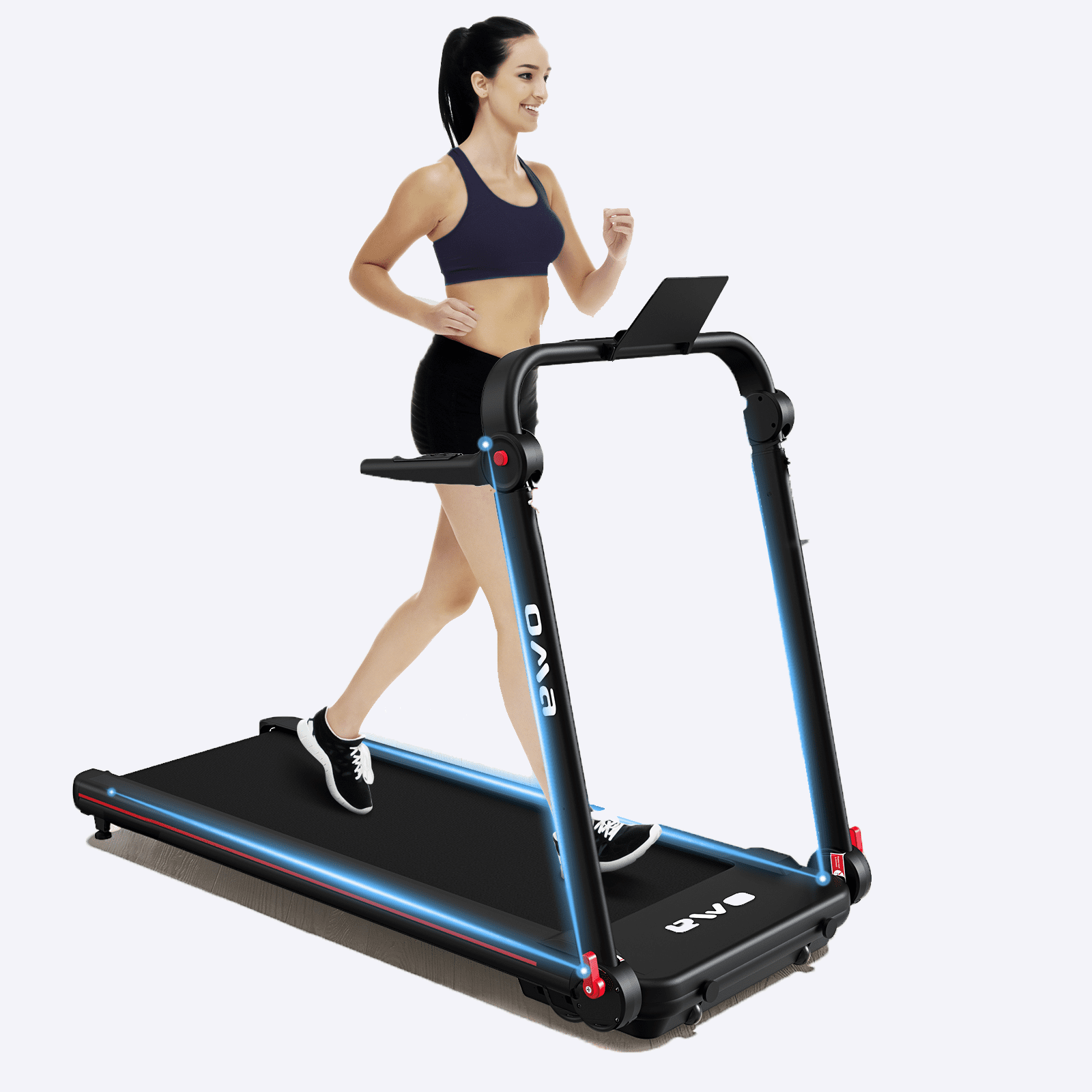 OMA Electric Exercise Treadmills for Home 1017EB, Max 2.5HP 300 LBS  Capacity Folding Treadmill with LED Display, 36 Preset Programs, Walking  Jogging