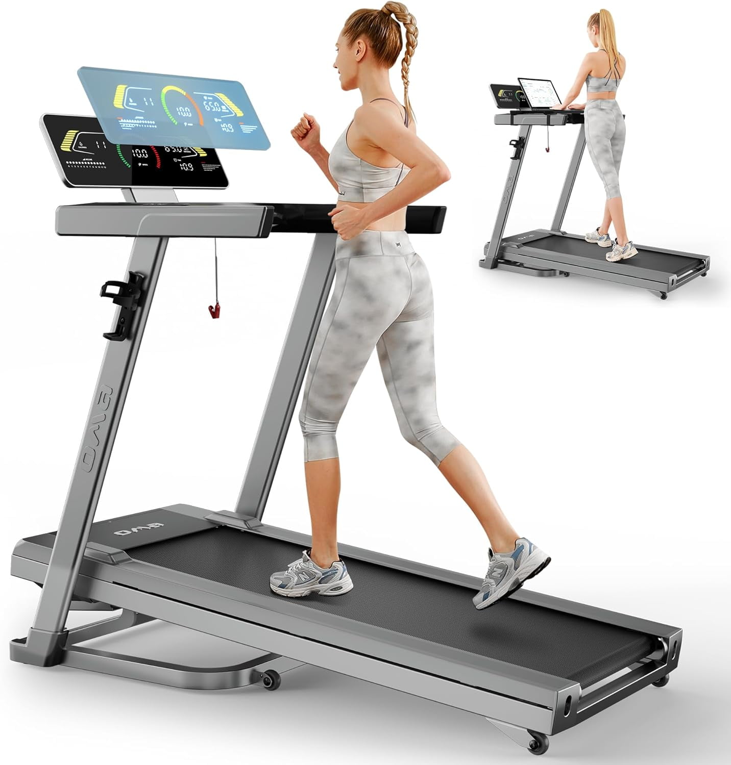 OMA Treadmills with 300lbs Weight Capacity Folding Treadmill with 0 12 Incline Walking Running Treadmill with 36 Preset Programs for Home 7200EA