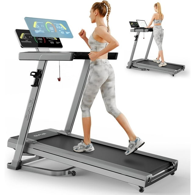 OMA Treadmills with 300lbs Weight Capacity, Folding Treadmill with 012